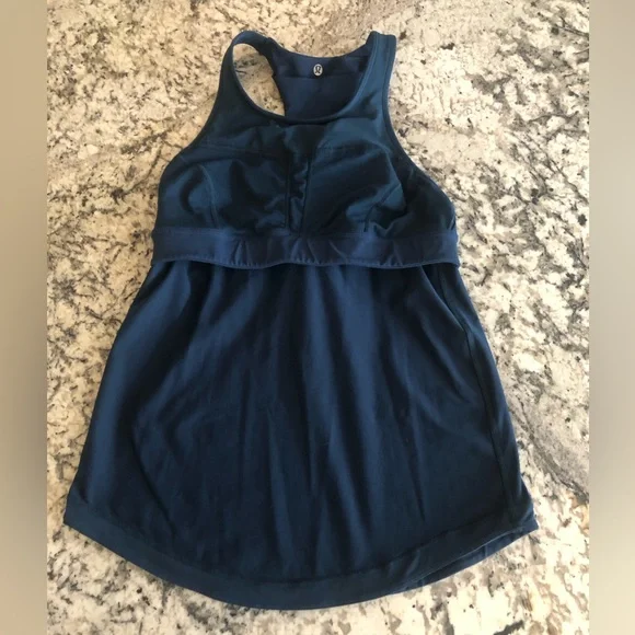 Lululemon Women’s Racerback Tank Top Back Cut Out Built in Bra Size XS - Picture 6 of 12